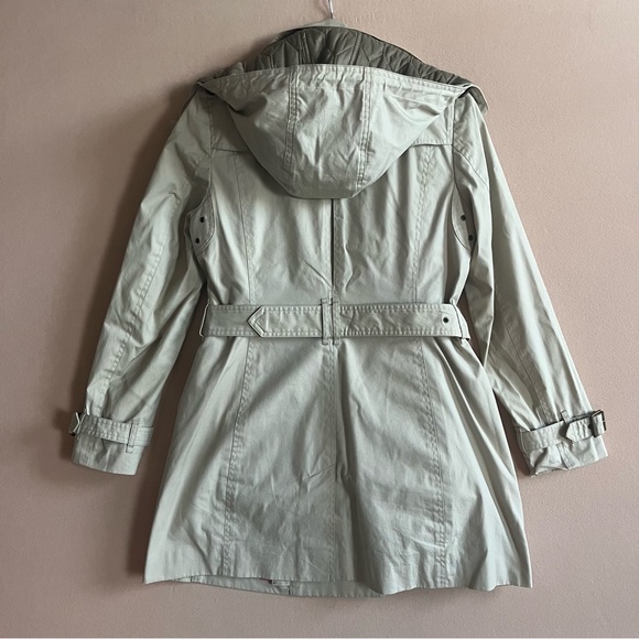 Burberry Brit Reymoor Quilted Vest Liner Removable Hooded Check Trench in size 8 - Picture 6 of 17